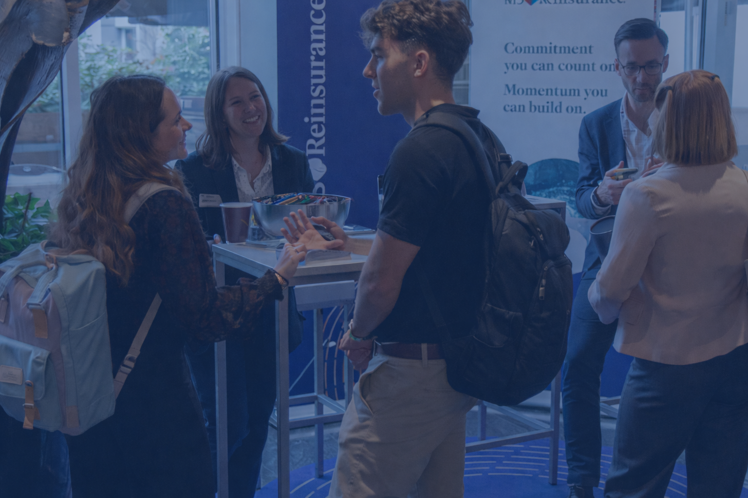 Students at career fair